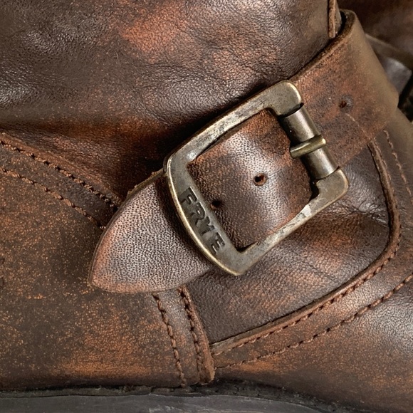 Frye boots Veronica tall slouch distressed brown 6.5 excellent soft leather - Picture 8 of 8